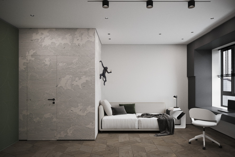 Квартира для семьи, которая любит природу и хоккей