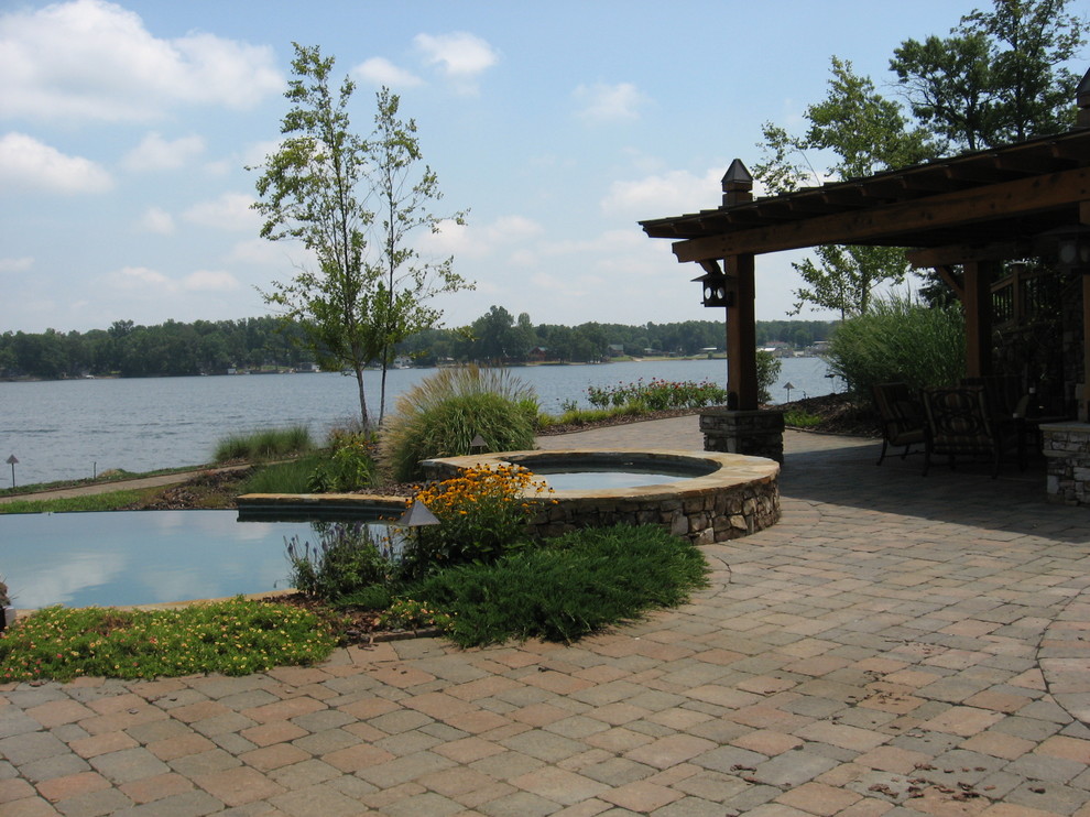 Inspiration for a contemporary pool remodel in Raleigh