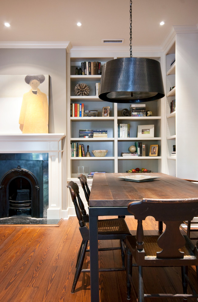 Design ideas for a traditional open plan dining in Charleston.