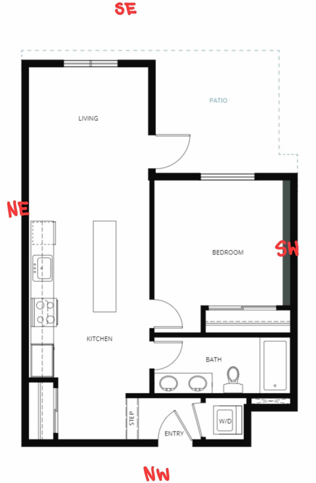 Feng shui bad apartment layout? How do I make it better?