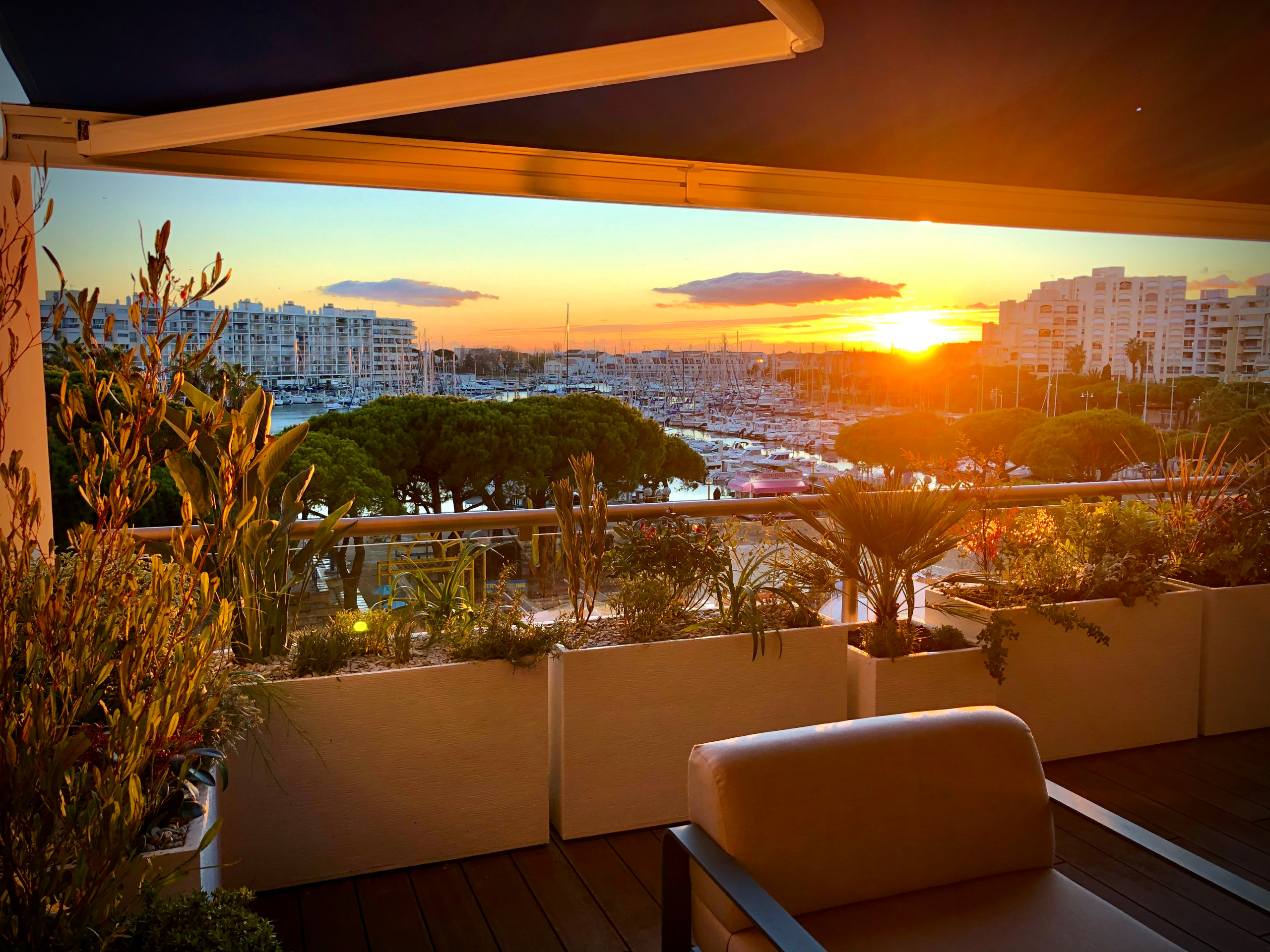 Aménagement d'une terrasse à Carnon (34)