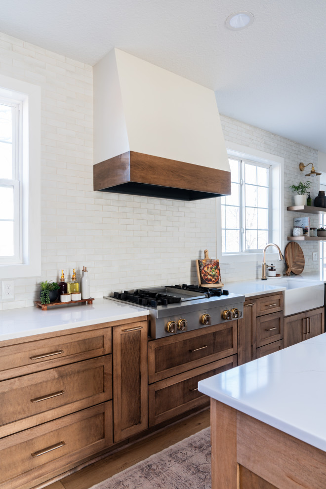 Example of a transitional kitchen design in Minneapolis