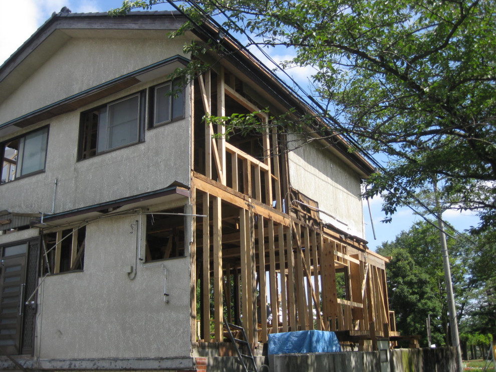 ⑥道路側工事中