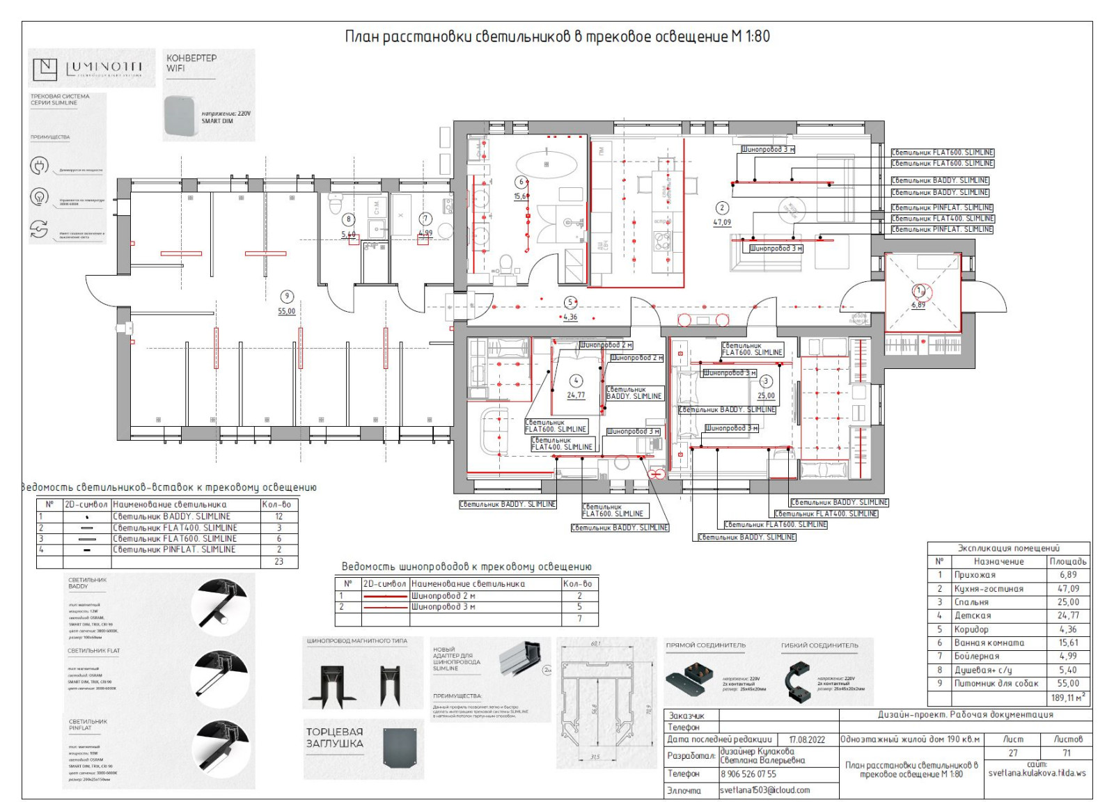 Одноэтажный дом 190 кв.м. с окнами в пол