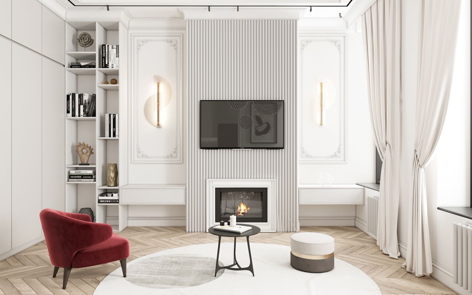 Дизайн интерьера: «Неоклассика в ЖК Суббота»