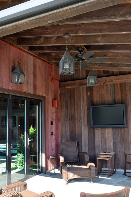 Exterior Custom Lantern projects rustic-veranda