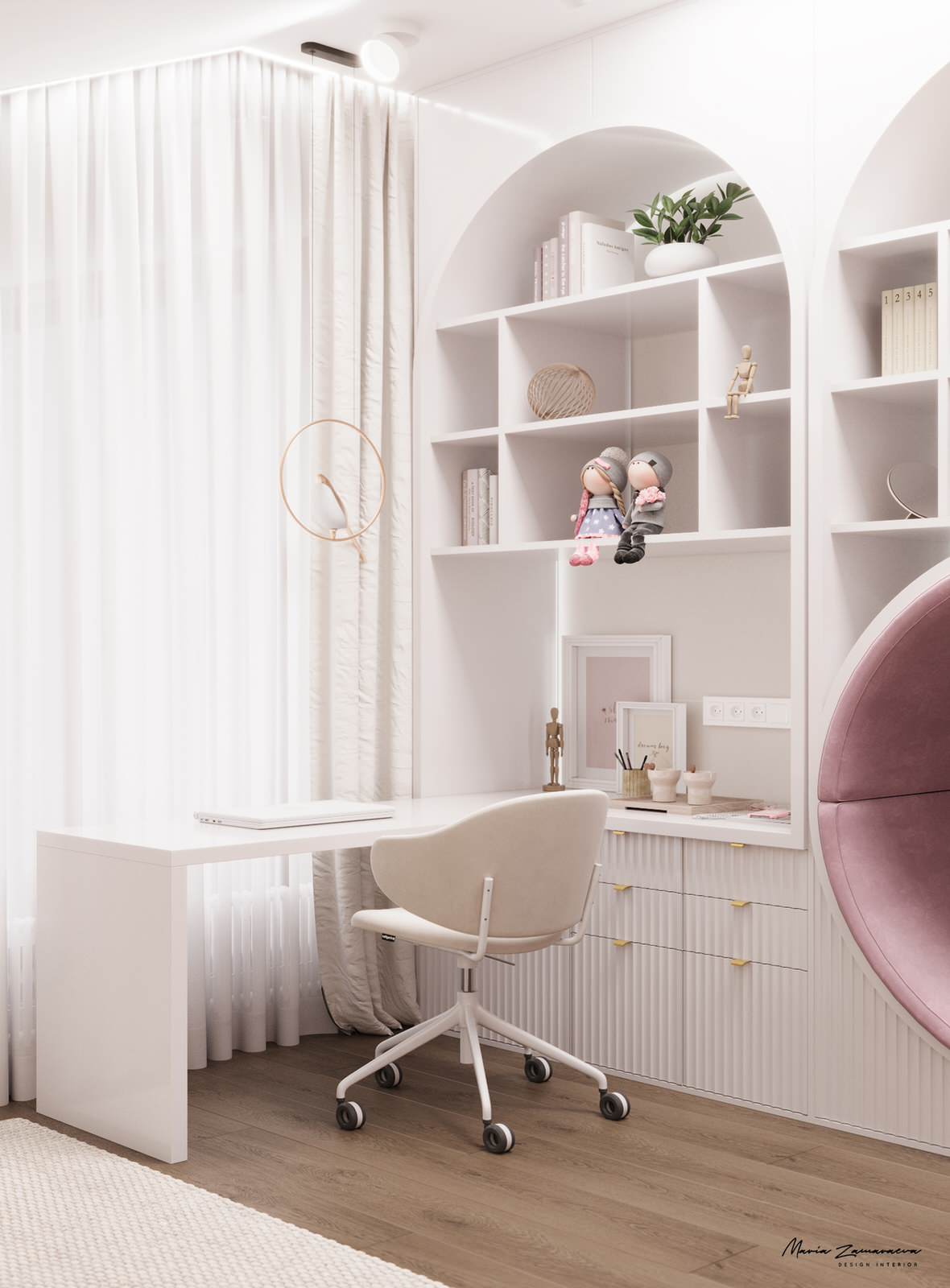 Дизайн-проект дома с камином