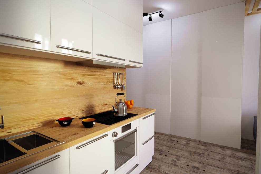 Совмещенная текстура фартука и столешницы