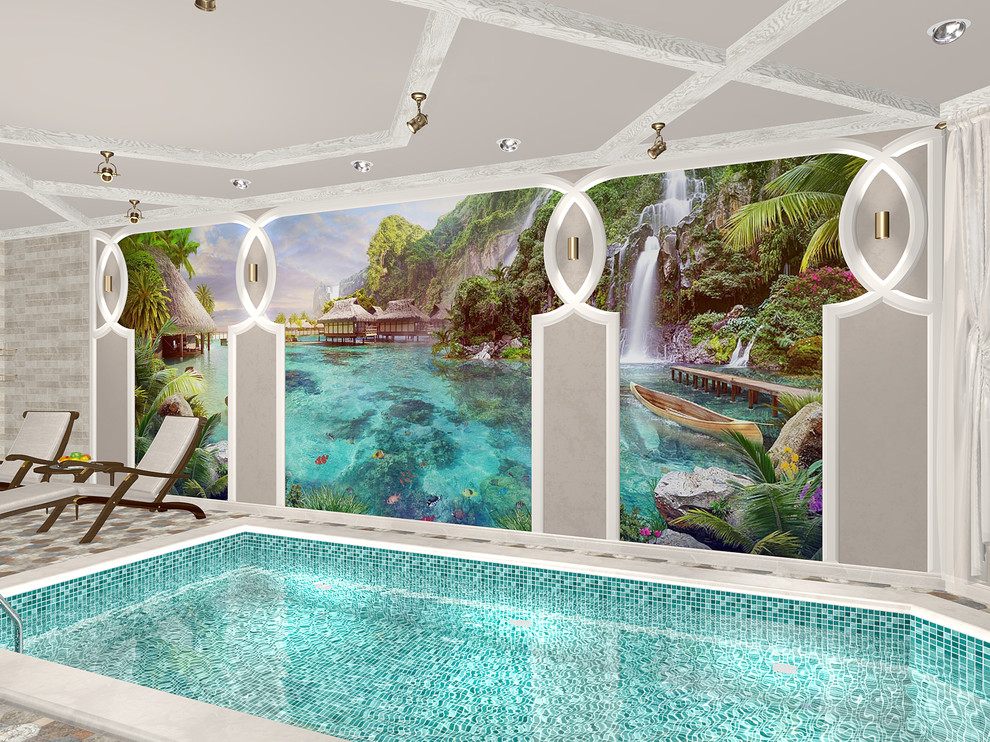 Бассейн в средизимноморском стиле