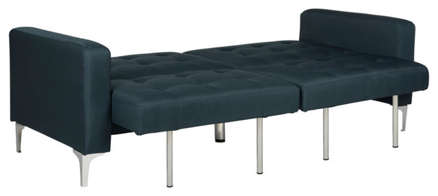 Safavieh Soho Tufted Foldable Sofa Bed, Navy