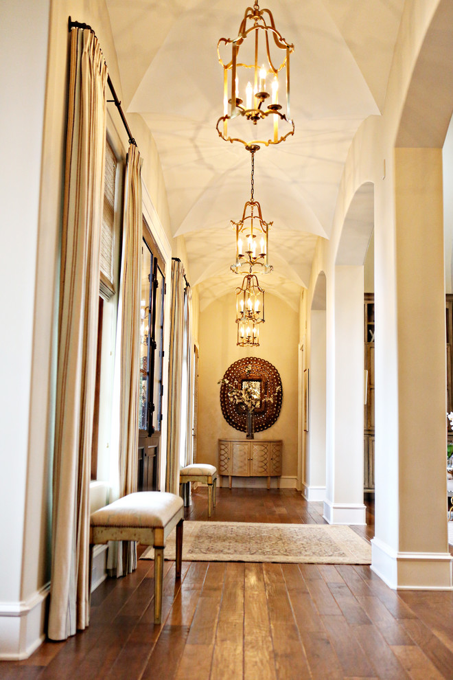 Mountain style entryway photo in Austin