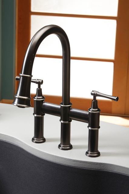 ELKAY - Explore Pull-Down Bridge Faucet - Traditional ...