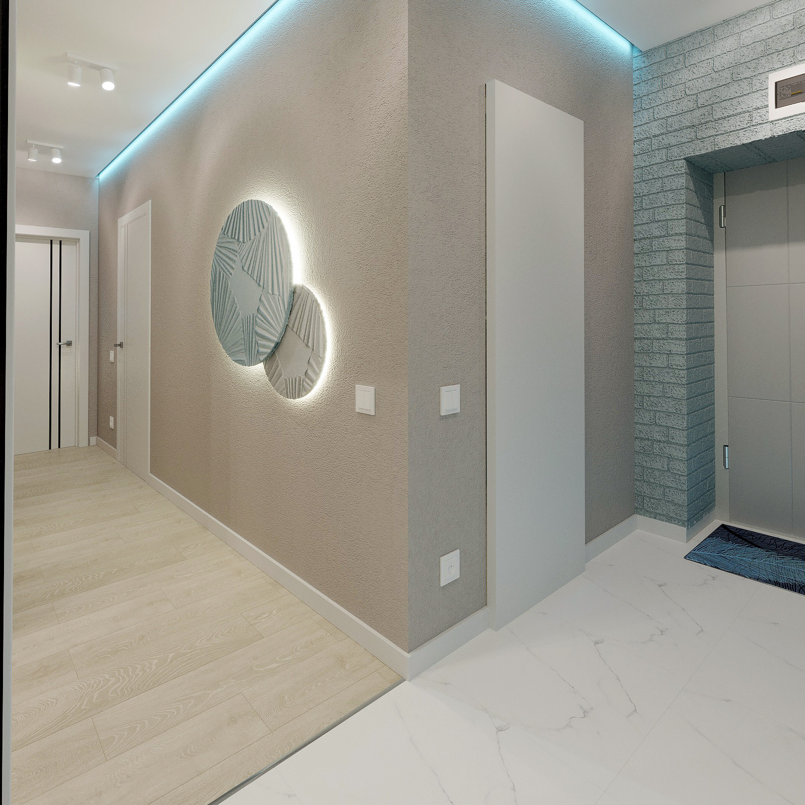 Современный интерьер с морскими мотивами