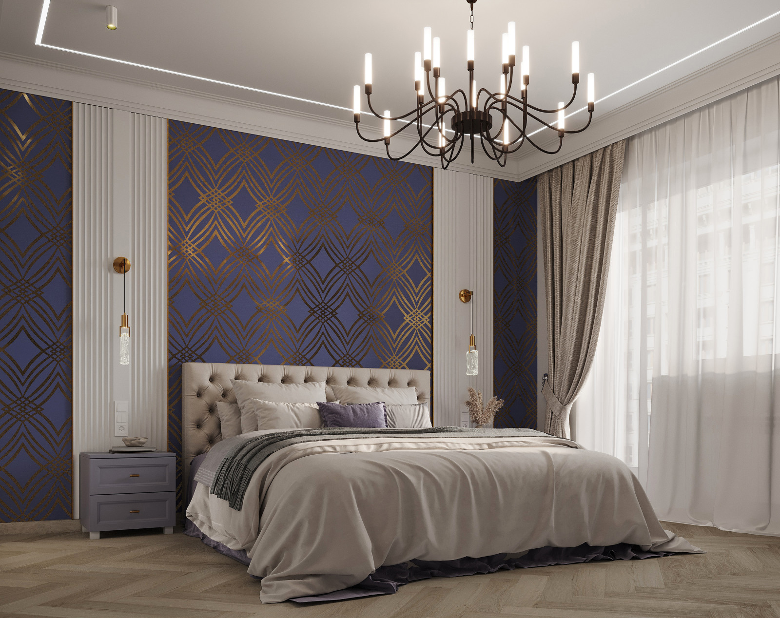 Дизайн двухкомнатной квартиры на Спортивной