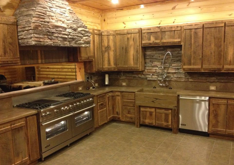 Mountain style kitchen photo in Nashville