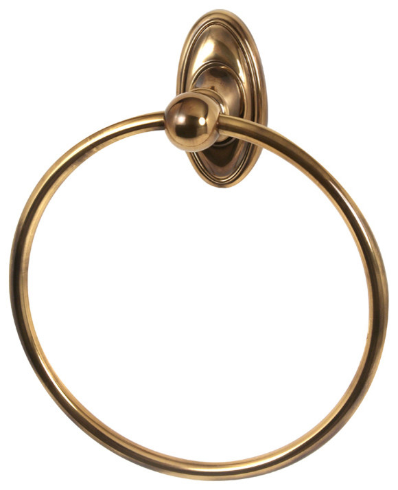 Alno Towel Ring 7" in Polished Antique