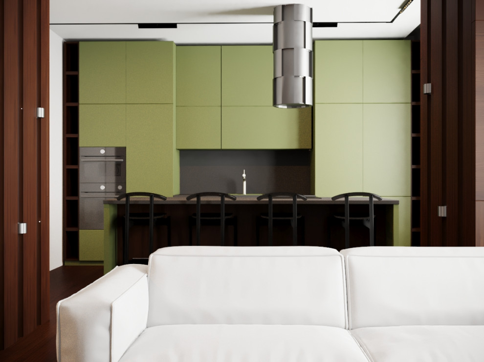 Дизайн кухни гостиной