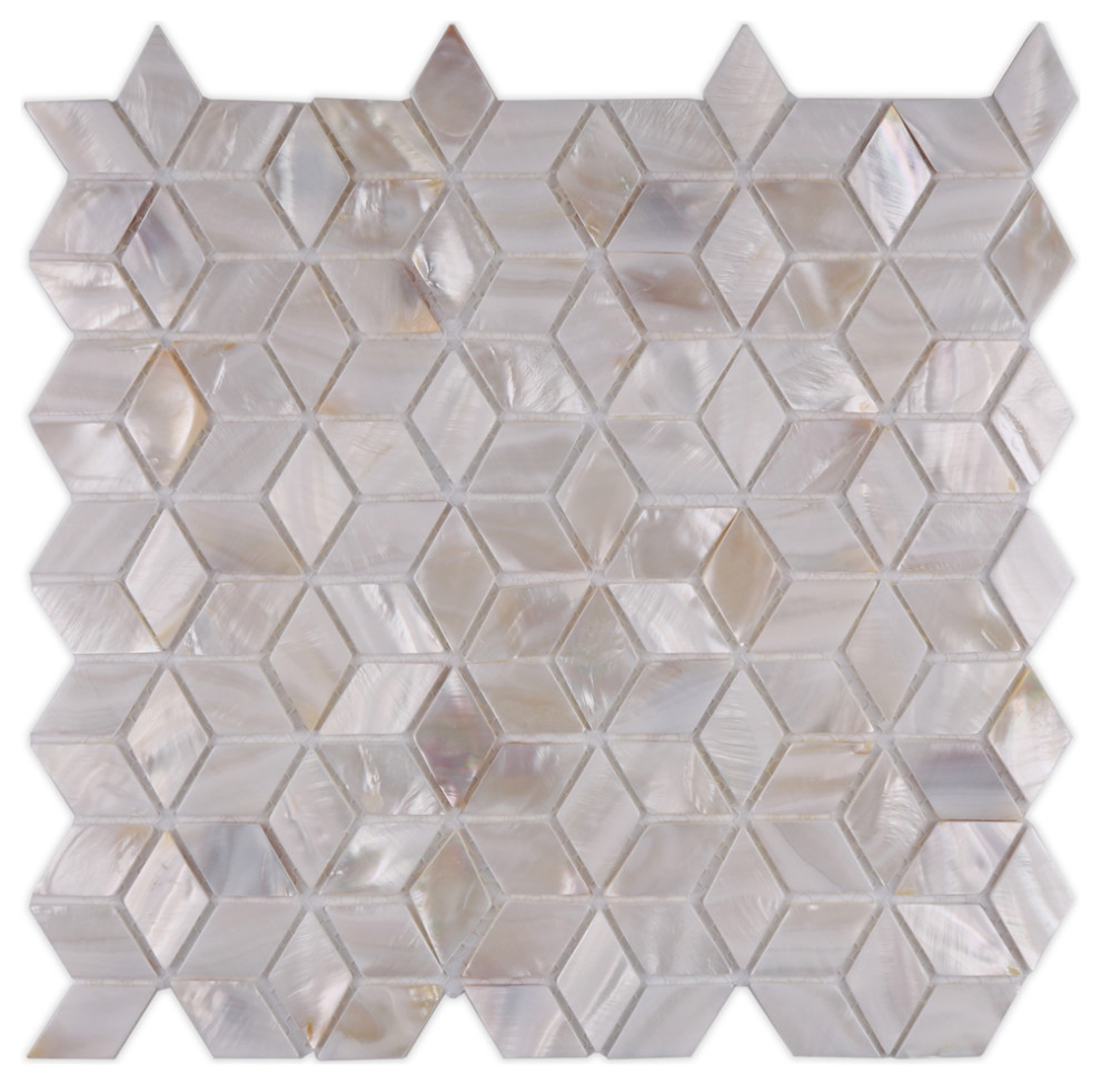A05 Walls Tiles Mother Of Pearl Shell Backsplash Tile Mosaic Circlres Decals