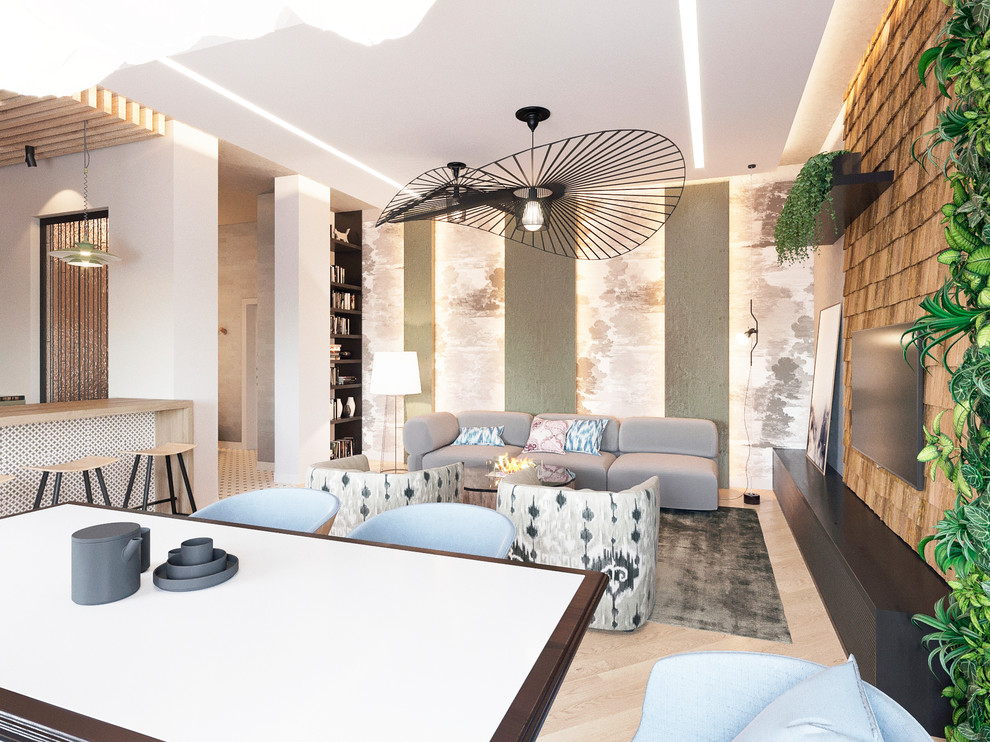 Трехкомнатная квартира в эко стиле на Приморском проспекте