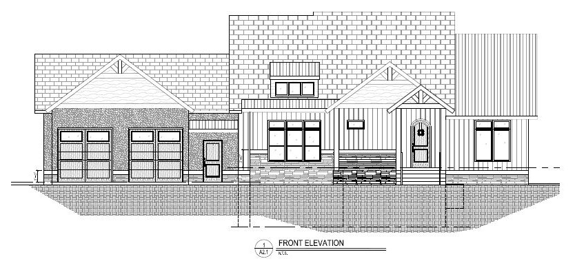Cottage Style Ranch Front Elevation