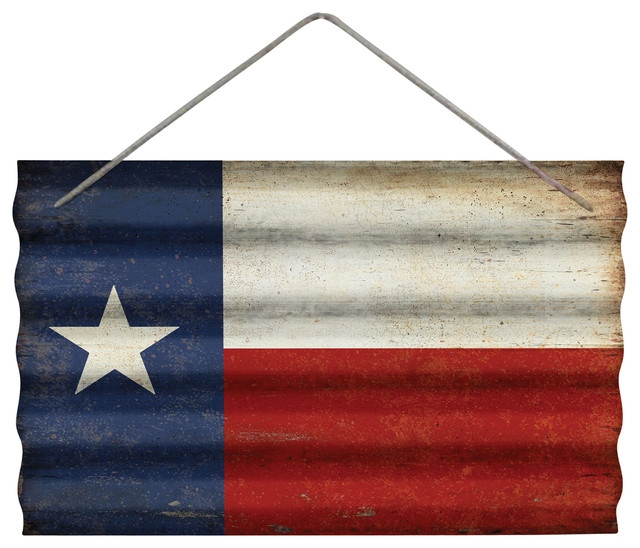Corrugated Metal Texas Flag Wall Decor Art By Wilco Home Corrugated Metal Texas Flag Wall Decor