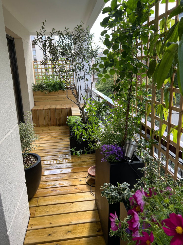 Exemple d'un balcon nature.