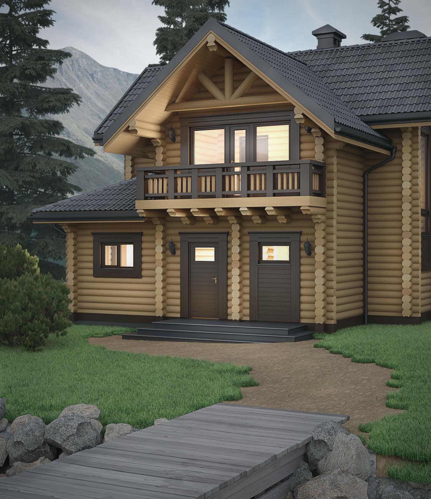 Экстерьер "Дом в тумане"