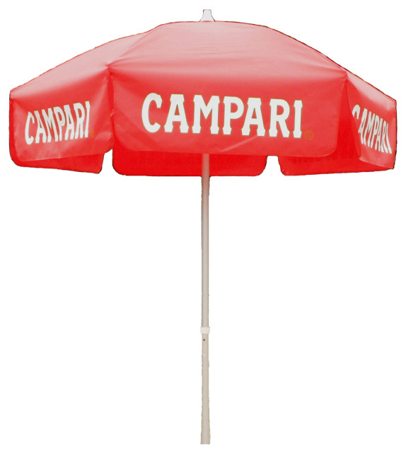 6' Campari Vinyl Umbrella, Beach Pole