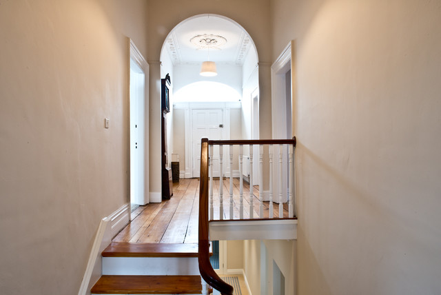 Upper Entrance Hall facing back to Main entrance door. traditional-entrance