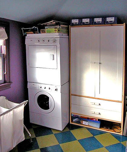 Country laundry room in San Francisco.