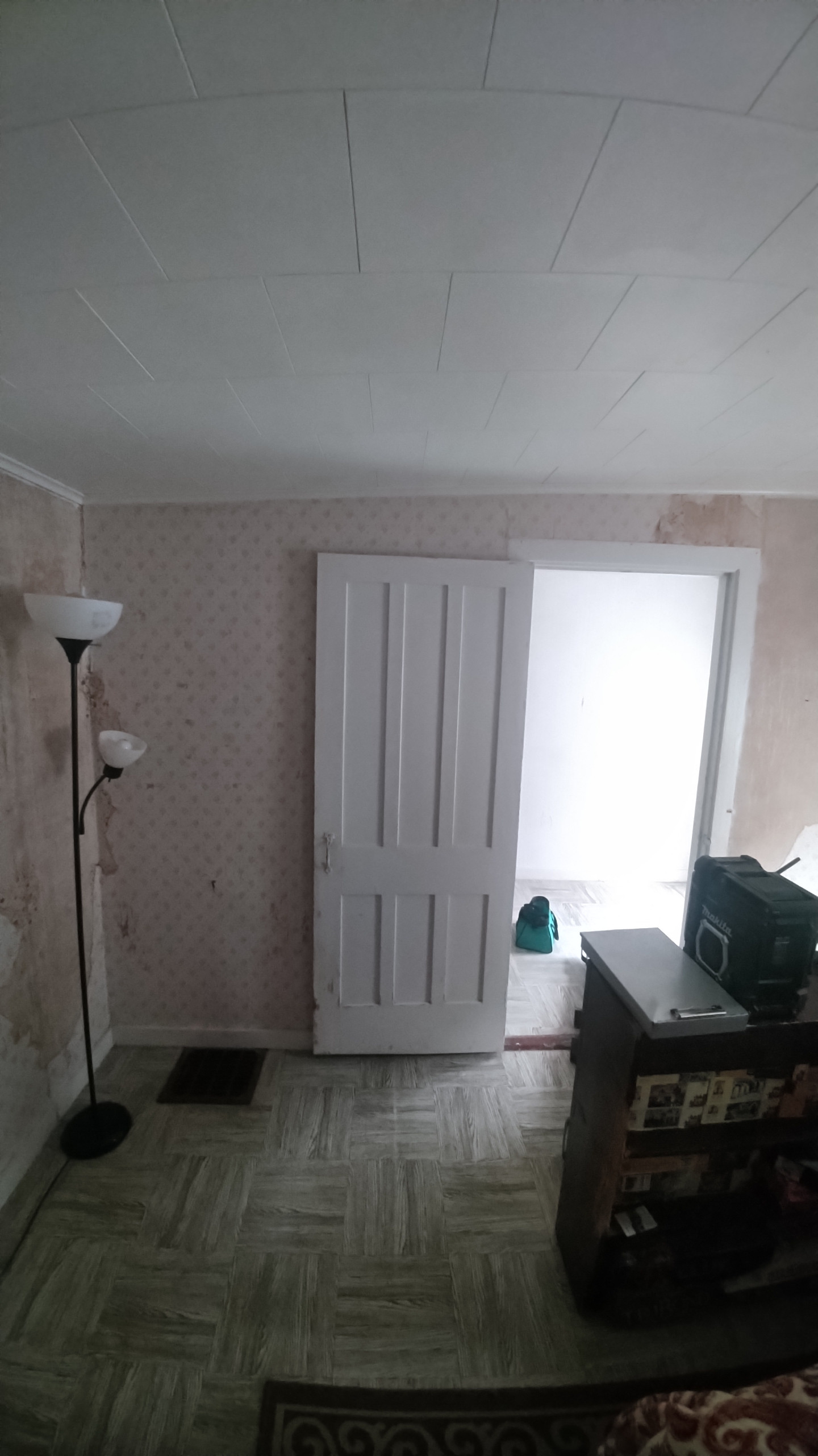 upstairs drywall/ trim replacement and paint
