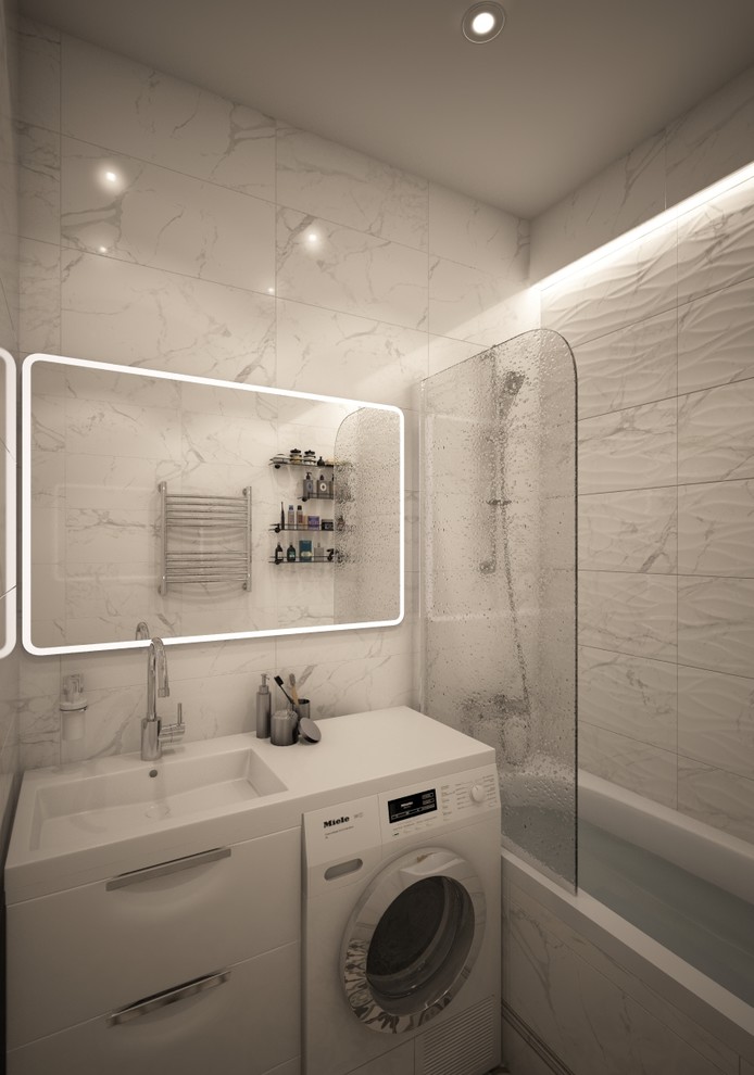 Светлая однокомнатная квартира в неоклассическом стиле