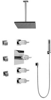 Graff - Contemporary Square Thermostatic Set  - GC1.221A-C14S-PC