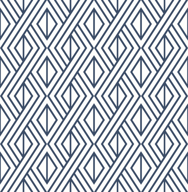 Nextwall Navy Blue Diamond Geometric L And Stick Wallpaper Nextwall Navy Blue Diamond Geometric