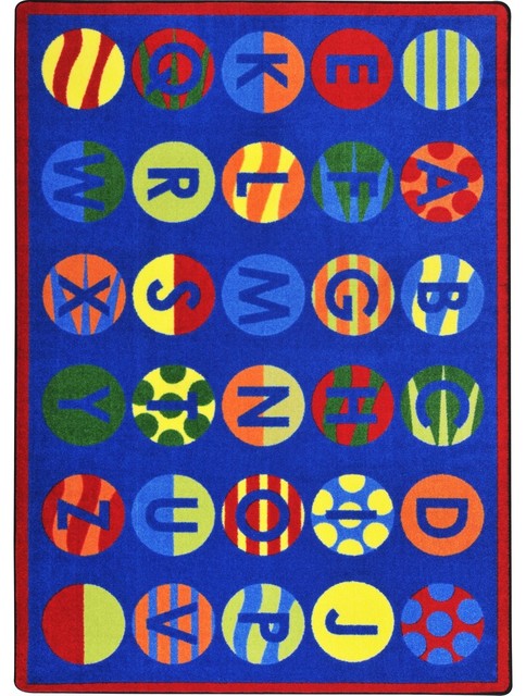 Kid Essentials, Early Childhood Alphabet Patterns Rug, 5'4
