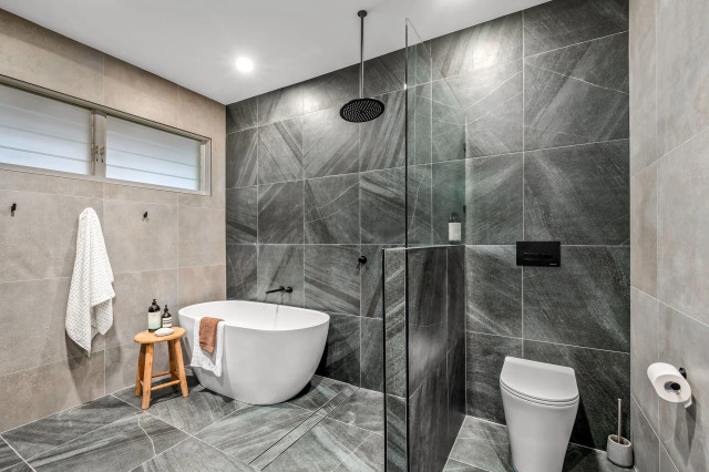 Hamilton - Urban | Main Bathroom/Laundry contemporary-bathroom