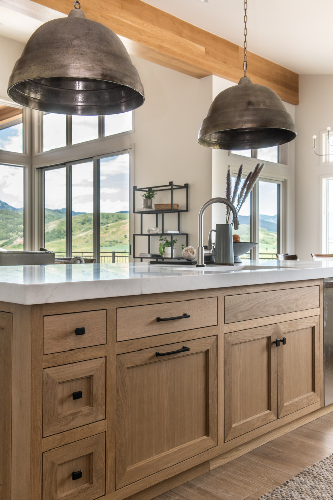 Design ideas for a transitional kitchen in Salt Lake City.