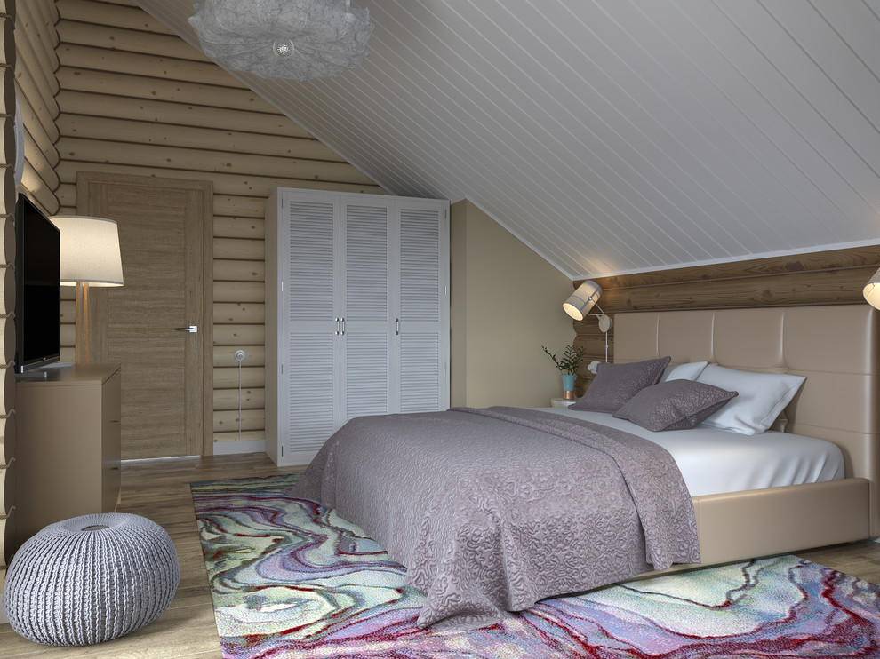 Сруб в современно-классическом стиле