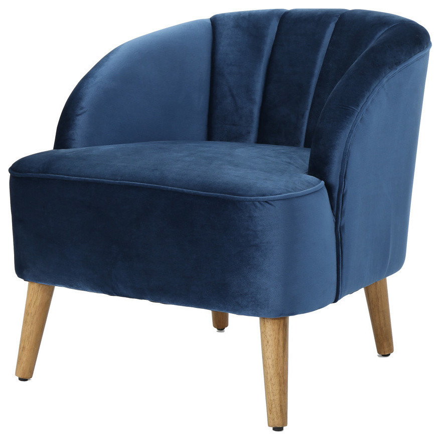 Gdf Studio Scarlett Modern New Velvet Club Chair Midcentury