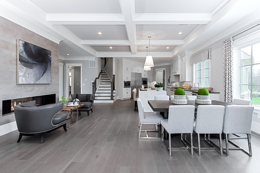 Example of a transitional dining room design in DC Metro