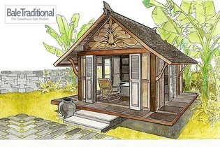 Inspiration for a tropical shed and granny flat in Austin.