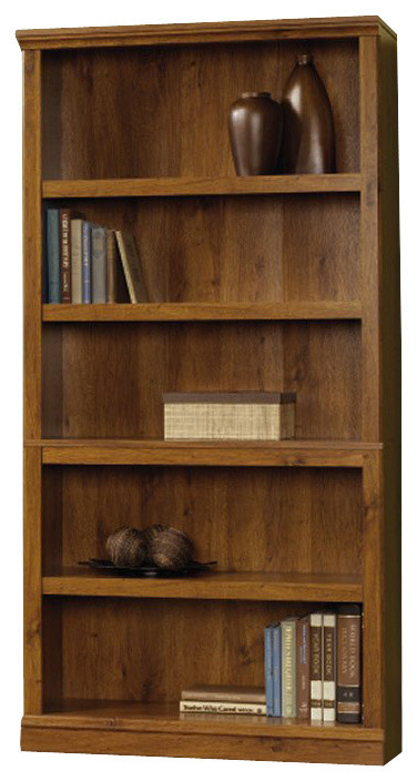 Sauder Select 5-Shelf Bookcase in Abbey Oak Finish