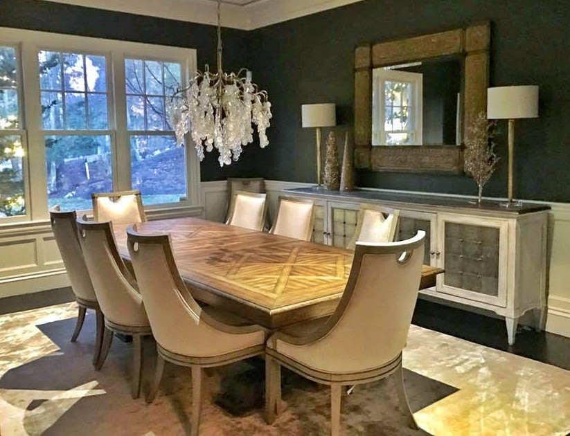 Transitional dining room photo in Boston