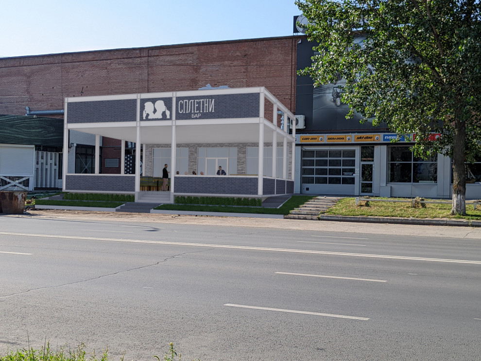 Варианты по устройству летней веранды кафе "Сплетни"