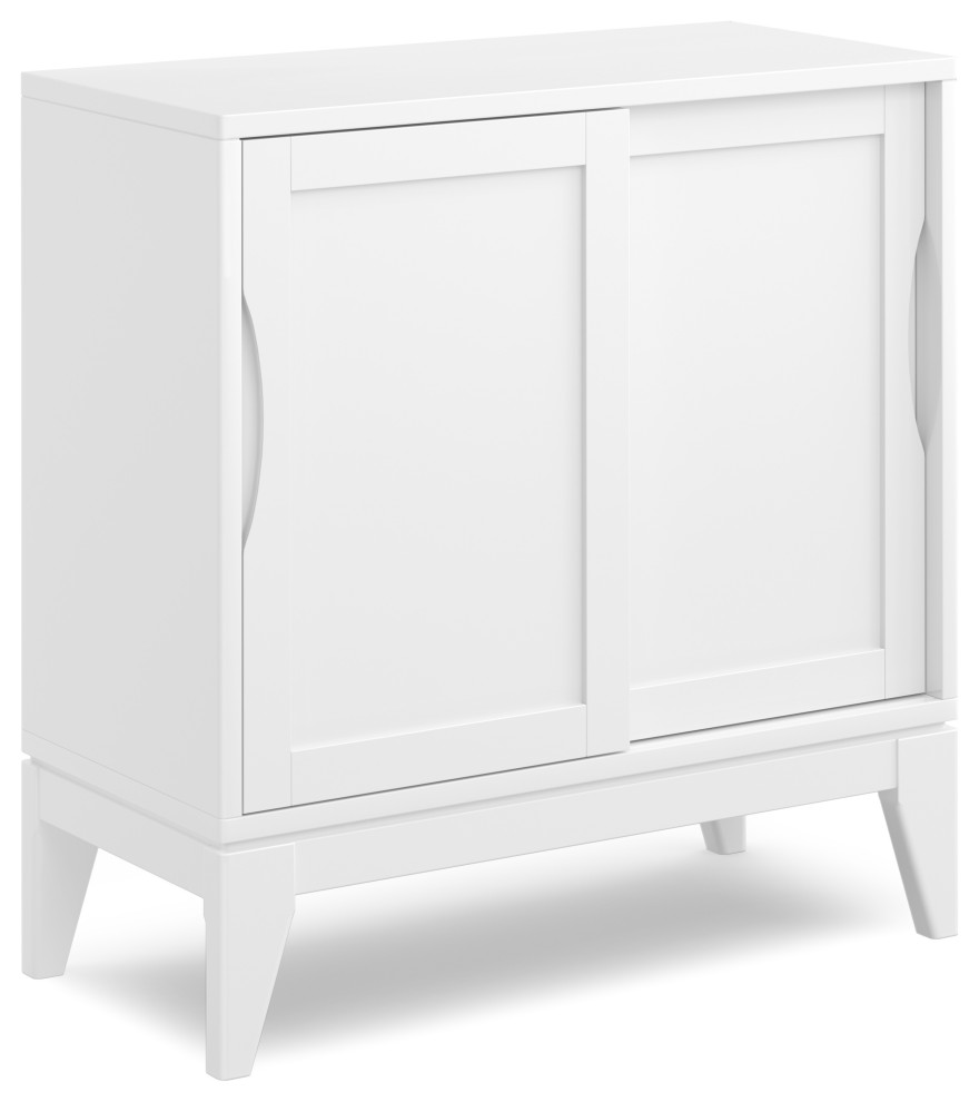 Harper Solid Hardwood Low Storage Transitional Storage