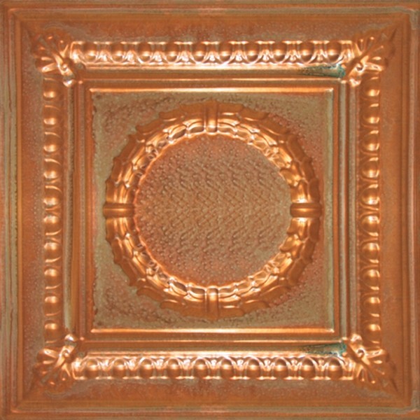 2407 Solid Aged Copper Ceiling Tile - 2ft x 2ft