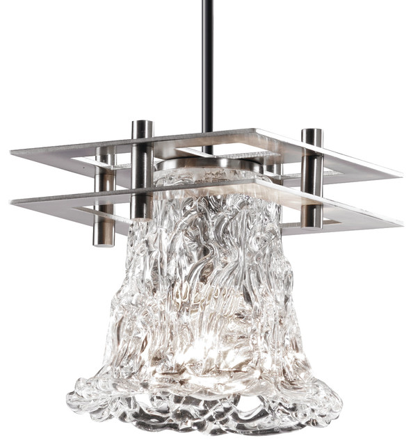 Luce Metropolis Small Pendant, 2 Flat Bars With Cord