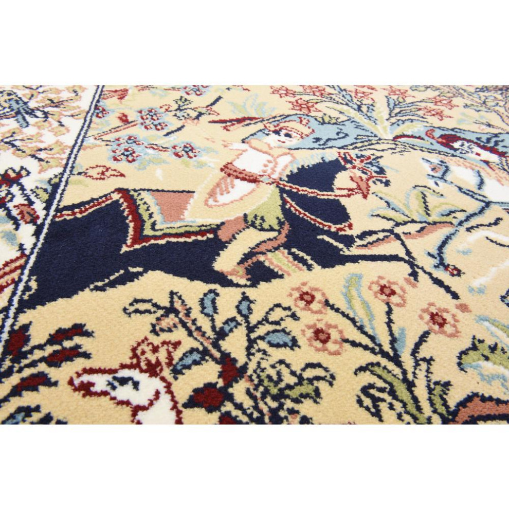 Unique Loom Birmingham Narenj Rug, 3'x13' Asian Area Rugs by