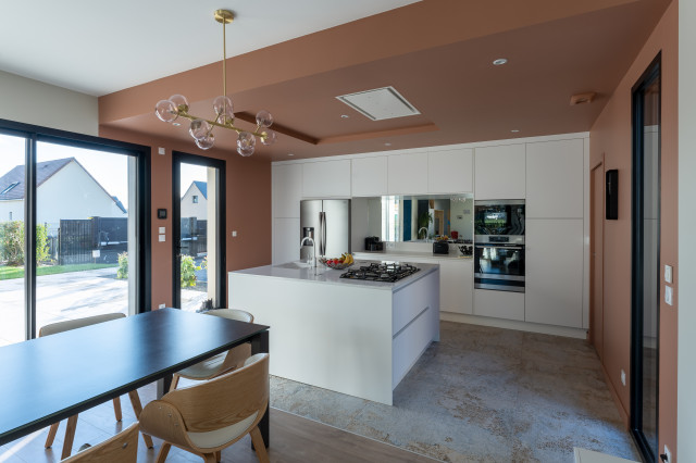 maison familale eklektisk-koekken