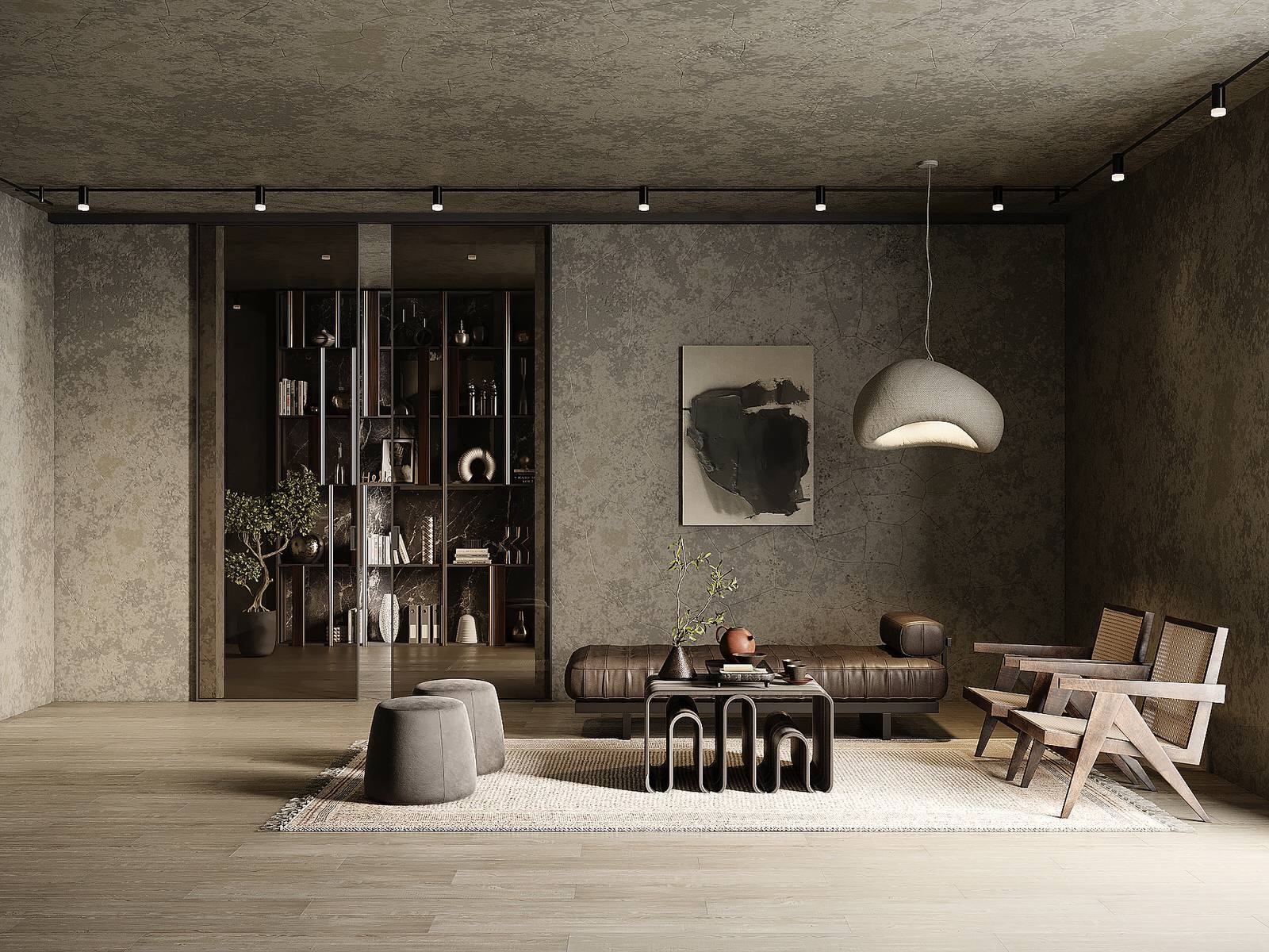 Glass House - glass in house